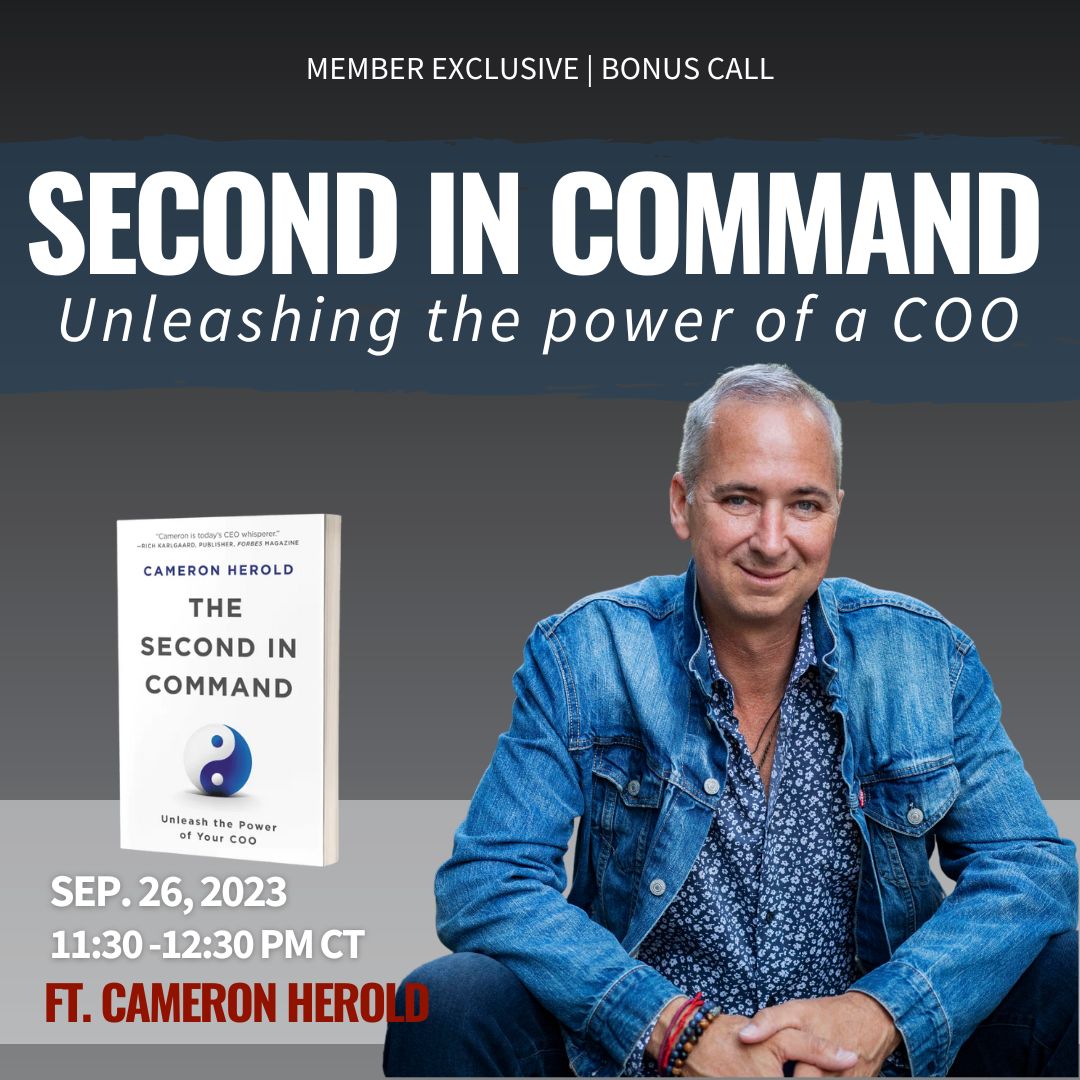 Second in Command w. Cameron Herold